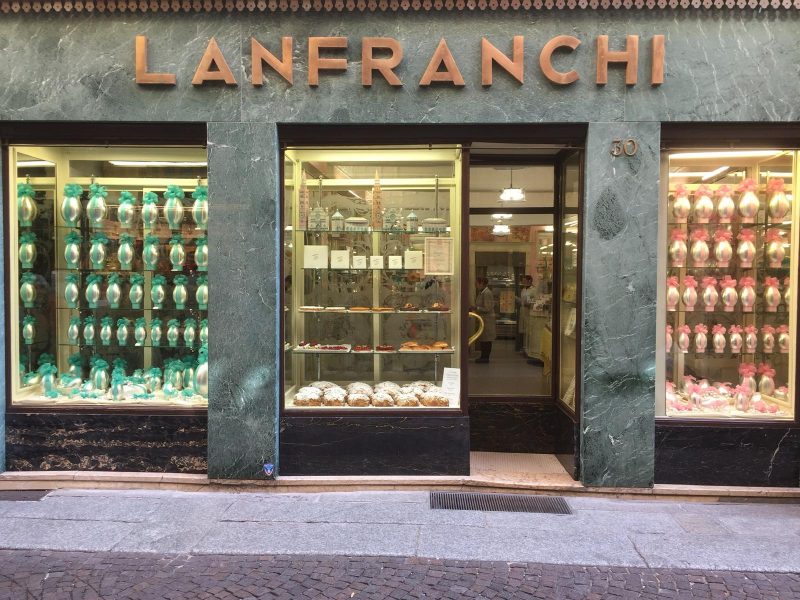 vetrina del negozio Lanfranchi a Cremona